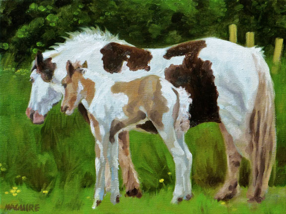 aghadoe ponies paintings of ireland